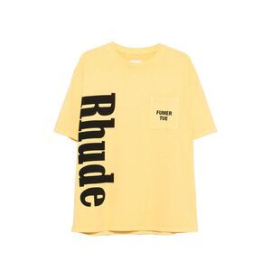 Rhude Yellow T-Shirts & Vests - T-Shirts Men